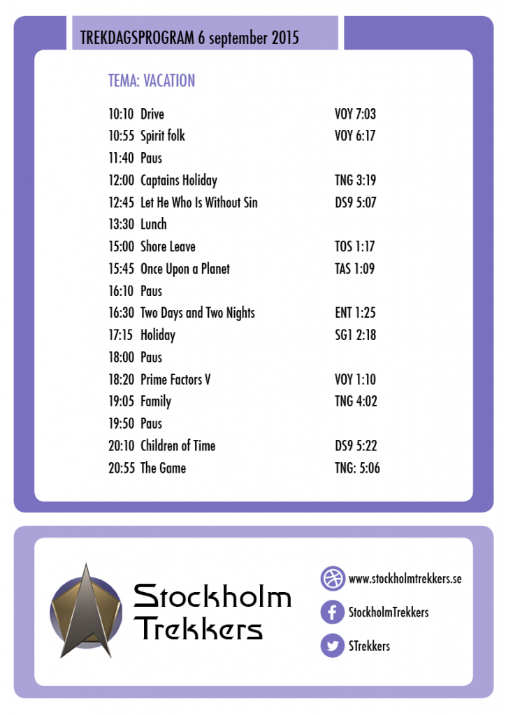 Program september 2015